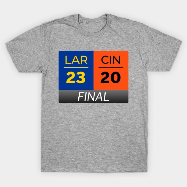 LAR 23 CIN 20 T-Shirt by Caloy